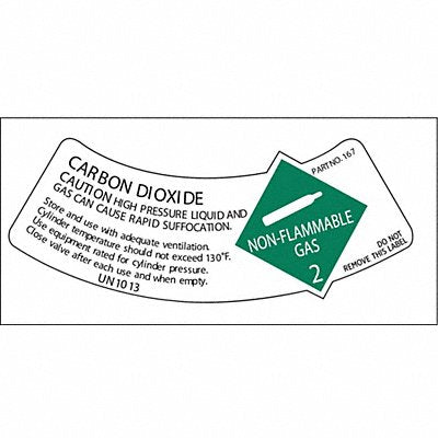 Gas Cylinder Shoulder Label PK10
