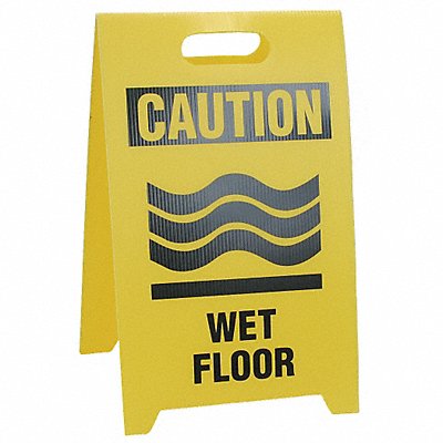 Floor Safety Sign Caution Wet Floor Eng