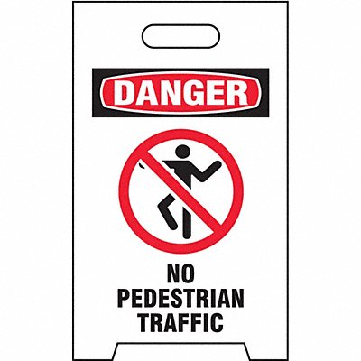 Floor Safety Sign 20 H 12 W Plastic