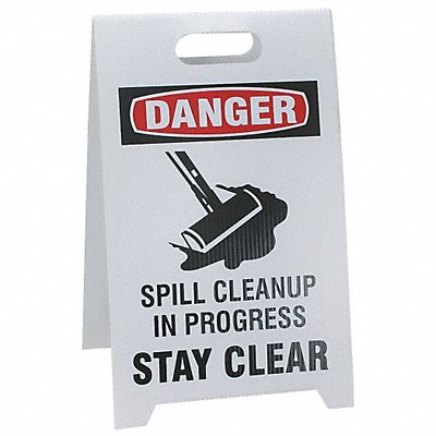 Floor Safety Sign 20 x 12 Plastic