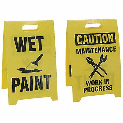 Floor Safety Sign Wet Paint Eng
