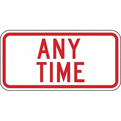 No Parking Sign 6 H 12 W Aluminum