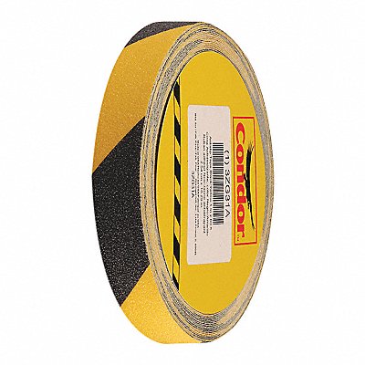 Anti-Slip Tape Black/Yellow 1 W 60 Grit