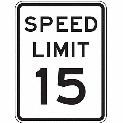 D9758 Traffic Sign 24 H 18 W Aluminum