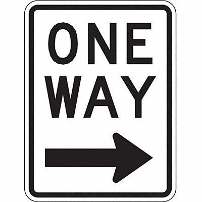 D9712 Traffic Sign 24 H 18 W Aluminum
