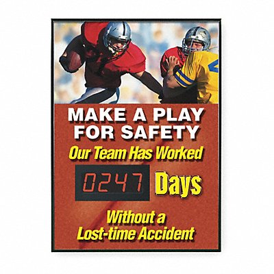 Safety Scoreboard 28 x 20In ENG