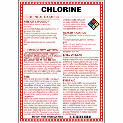 Chem Sgn 10 x 7In Blk/Rd/Ble/Yllw on Wht