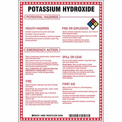 Chem Sgn 10 x 7In Blk/Rd/Ble/Yllw on Wht