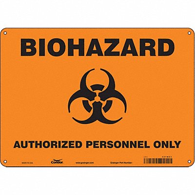 Biohazard Sign 14 W 10 H 0.032 Thick