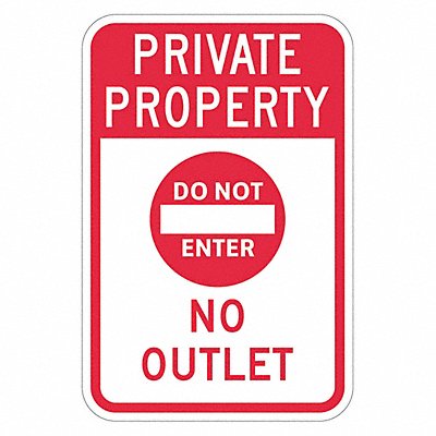 Warning Sign 18 H 12 W Aluminum