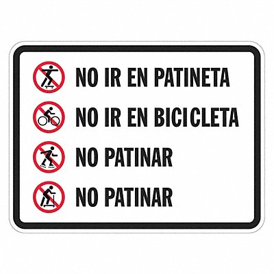 Warning Sign 12 H 18 W Aluminum