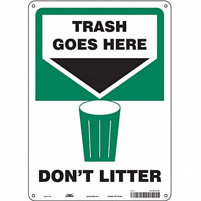 Safety Sign 10 Wx14 H 0.055 Thickness