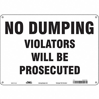Safety Sign 14 Wx10 H 0.055 Thickness
