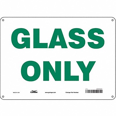 Safety Sign 14 Wx10 H 0.055 Thickness