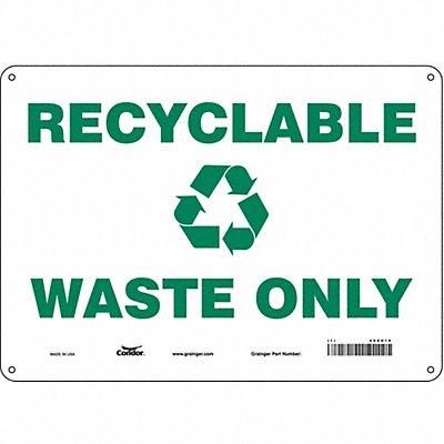 Safety Sign 14 Wx10 H 0.055 Thickness
