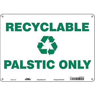 Safety Sign 14 Wx10 H 0.055 Thickness