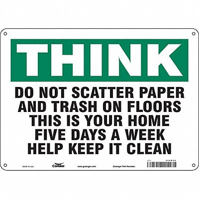 Safety Sign 14 10 0.055 Thickness