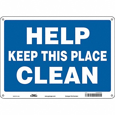 Safety Sign 14 10 0.055 Thickness