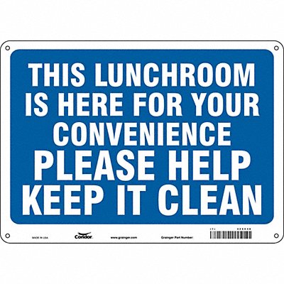 Safety Sign 14 10 0.055 Thickness