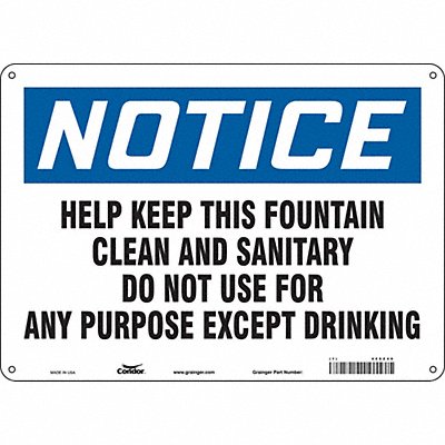 Safety Sign 14 10 0.055 Thickness