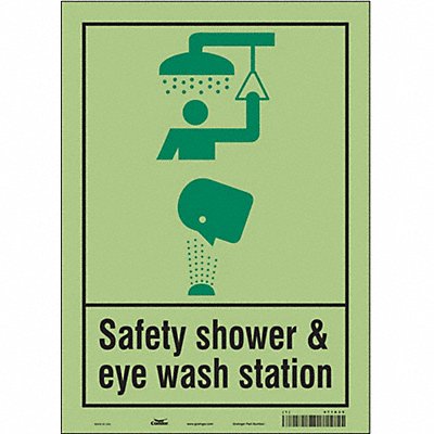 Safety Sign 10 W x 14 H 0.010 Thick