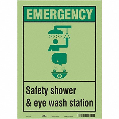 Safety Sign 10 W x 14 H 0.010 Thick