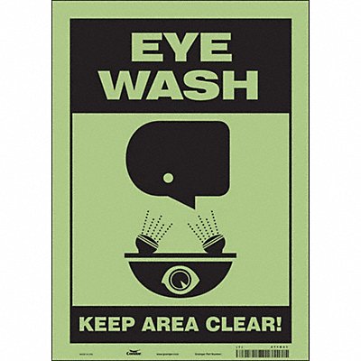 Safety Sign 10 W x 14 H 0.010 Thick