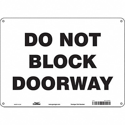 Safety Sign 14 W x 10 H 0.055 Thick