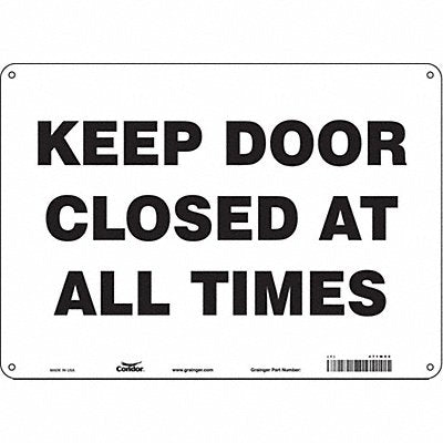 Safety Sign 14 W x 10 H 0.055 Thick