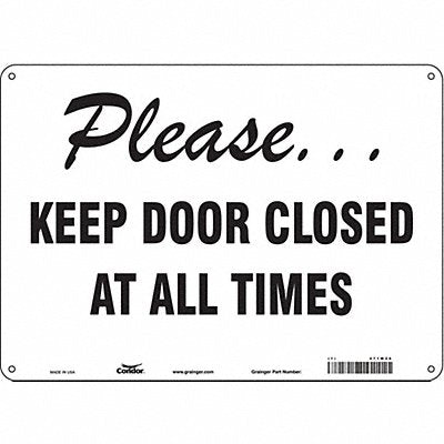 Safety Sign 14 W x 10 H 0.055 Thick