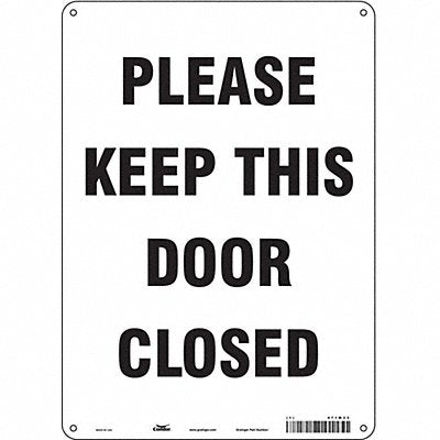 Safety Sign 10 W x 14 H 0.055 Thick