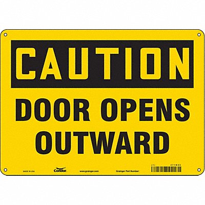 Safety Sign 14 W x 10 H 0.055 Thick