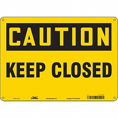 Safety Sign 14 W x 10 H 0.055 Thick