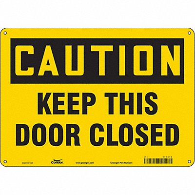 Safety Sign 14 W x 10 H 0.055 Thick