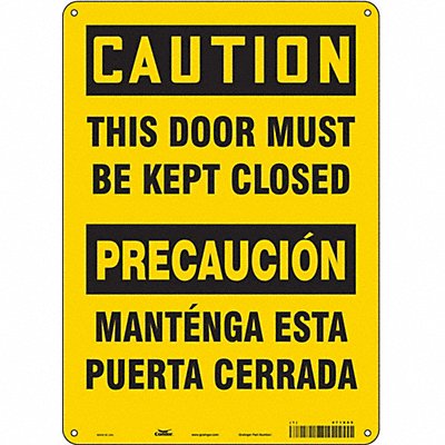Safety Sign 10 W x 14 H 0.055 Thick