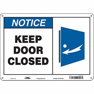 Safety Sign 14 W x 10 H 0.055 Thick