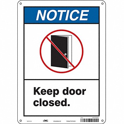 Safety Sign 10 W x 14 H 0.055 Thick