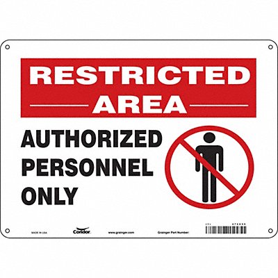 Safety Sign 14 W 10 H 0.055 Thickness