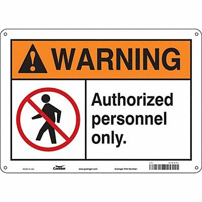 Safety Sign 14 W 10 H 0.055 Thickness