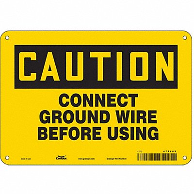 Danger Sign 10 Wx7 H 0.055 Thickness