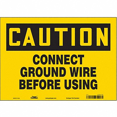 Danger Sign 14 Wx10 H 0.004 Thickness