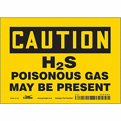 Chemical Sign 7 W 5 H 0.004 Thickness