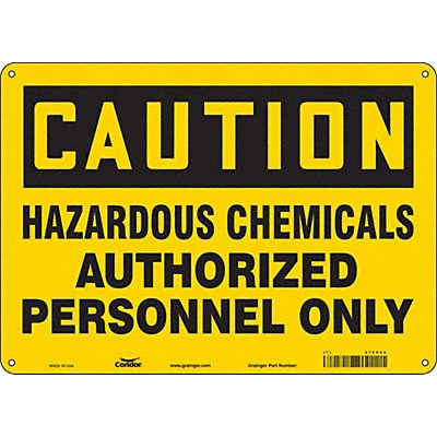 Chemical Sign 14 W 10 H 0.032 Thick