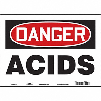 Chemical Sign 14 W 10 H 0.004 Thick