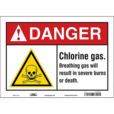 Chemical Sign 14 W 10 H 0.004 Thick