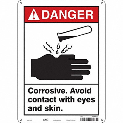 Chemical Sign 10 W 14 H 0.032 Thick