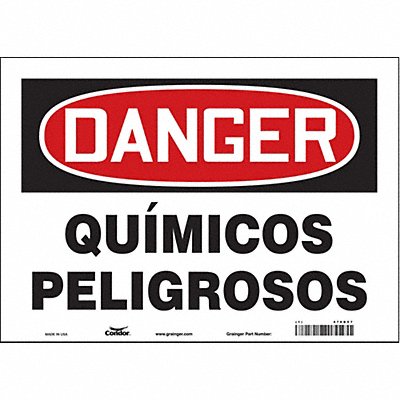 Chemical Sign 14 W 10 H 0.004 Thick