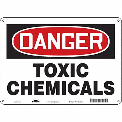 Chemical Sign 14 W 10 H 0.032 Thick