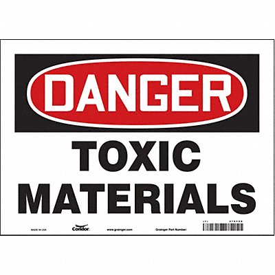 Chemical Sign 14 W 10 H 0.004 Thick