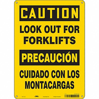 Safety Sign 10 W 14 H 0.055 Thickness